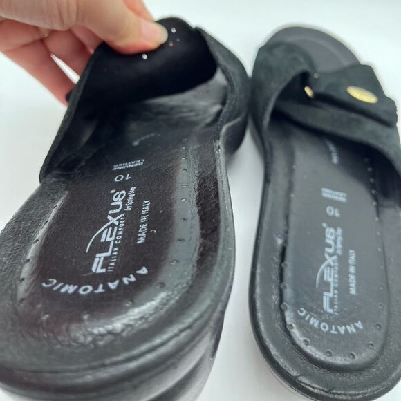 Flexus by Spring Step Kea Women's Suede Slide Sandals 10 - Picture 2 of 6